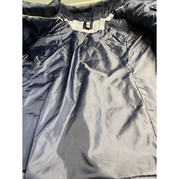 NWT International Details Blue Faux Rim Lined Detachable Hood Jacket Coat Sz 2X - Picture 11 of 15